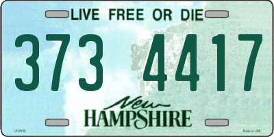 NH license plate 3734417