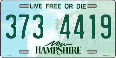 NH license plate 3734419
