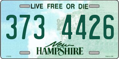 NH license plate 3734426