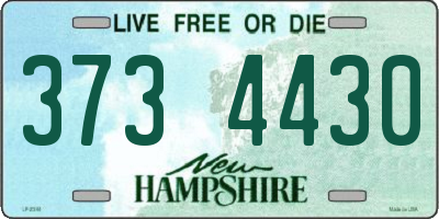 NH license plate 3734430