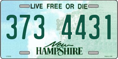 NH license plate 3734431