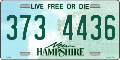 NH license plate 3734436