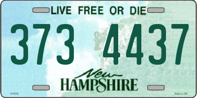 NH license plate 3734437