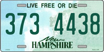 NH license plate 3734438