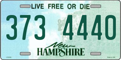 NH license plate 3734440
