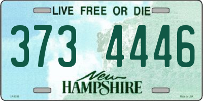 NH license plate 3734446