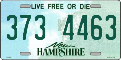 NH license plate 3734463