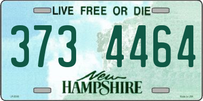 NH license plate 3734464