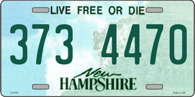 NH license plate 3734470