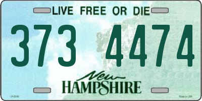 NH license plate 3734474