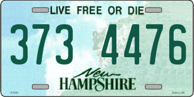 NH license plate 3734476