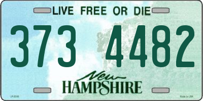 NH license plate 3734482