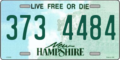 NH license plate 3734484