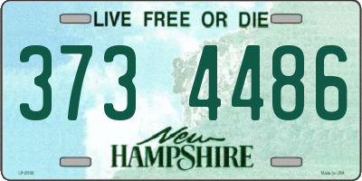 NH license plate 3734486