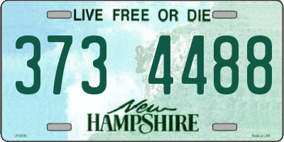 NH license plate 3734488