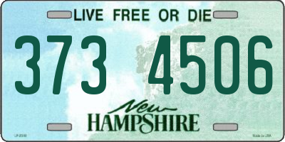 NH license plate 3734506