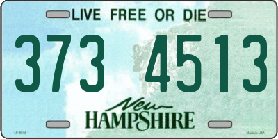 NH license plate 3734513