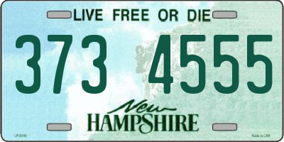 NH license plate 3734555