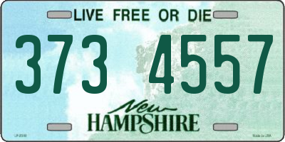 NH license plate 3734557