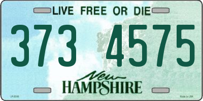 NH license plate 3734575