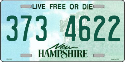 NH license plate 3734622