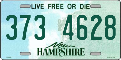 NH license plate 3734628