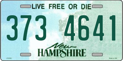 NH license plate 3734641