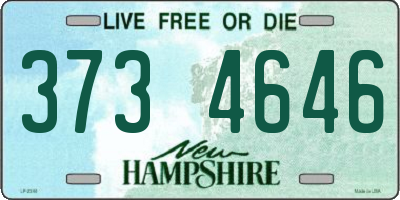 NH license plate 3734646