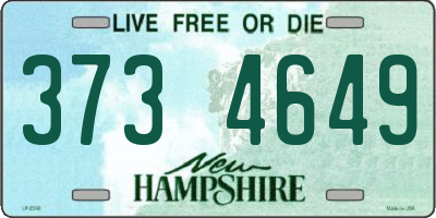 NH license plate 3734649