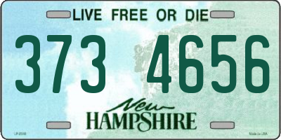 NH license plate 3734656