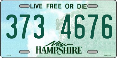 NH license plate 3734676
