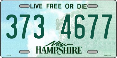 NH license plate 3734677