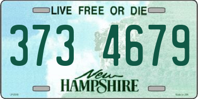 NH license plate 3734679