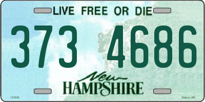 NH license plate 3734686