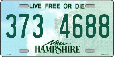 NH license plate 3734688