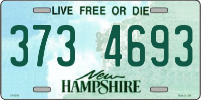 NH license plate 3734693