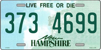 NH license plate 3734699