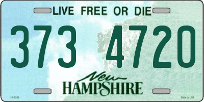 NH license plate 3734720