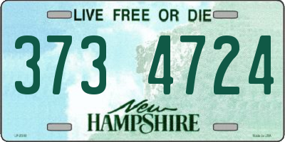NH license plate 3734724