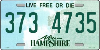 NH license plate 3734735