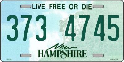NH license plate 3734745