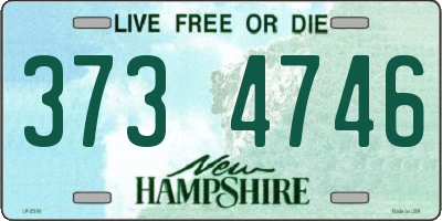 NH license plate 3734746