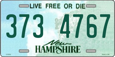 NH license plate 3734767