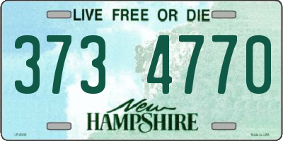 NH license plate 3734770