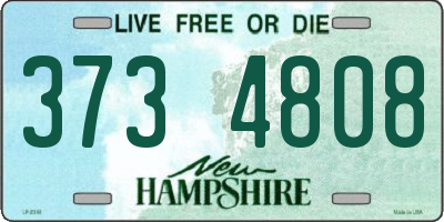 NH license plate 3734808