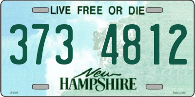 NH license plate 3734812