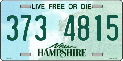 NH license plate 3734815
