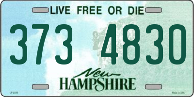 NH license plate 3734830