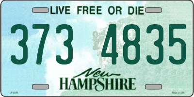 NH license plate 3734835
