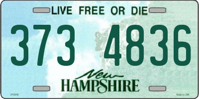 NH license plate 3734836